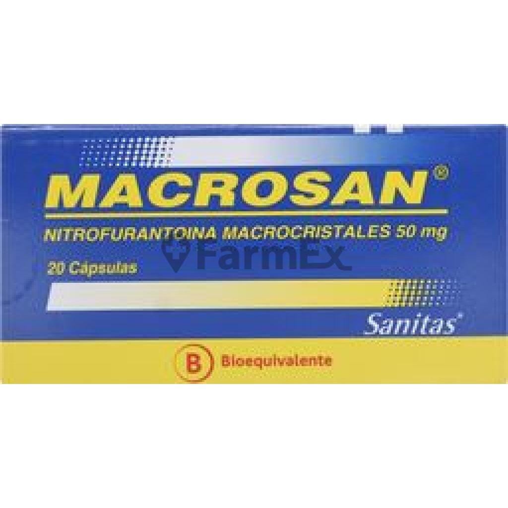 Macrosan 50 mg x 20 cápsulas Farmex-MiaHealth-Persistente